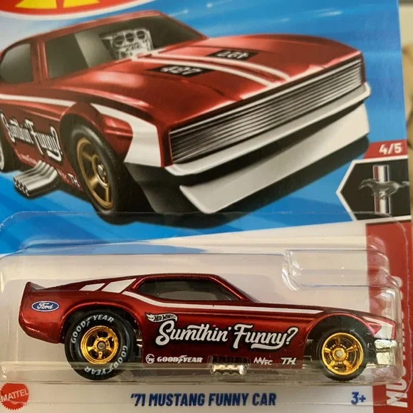 Hot Wheels 2025 Case H Super Treasure Hunt STH '71 Mustang Funny